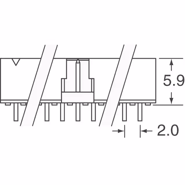 98464-G61-28LF Amphenol ICC (FCI)  Embases à broches mâles